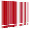 vidaXL Markisenersatzstoff Rot und Wei&szlig; 280 x 195 cm Polyester