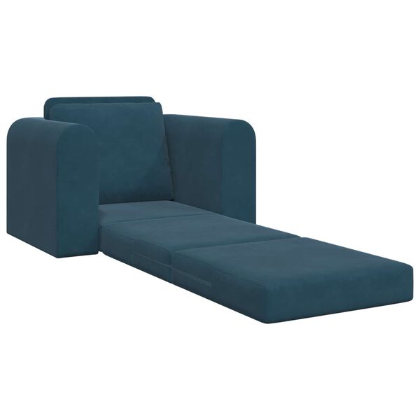 vidaXL Schlafsofa Blau 98 x 71 x 83 cm Samt