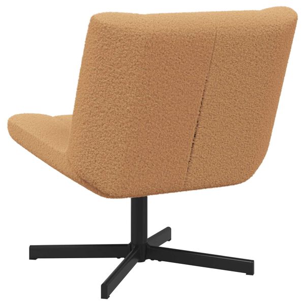 vidaXL Drehstuhl Beige 63 x 75 x 76 cm Schafsleder