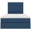 vidaXL Bett mit Stauraum und LED Blau 120 x 200 cm Polyester