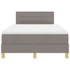 vidaXL Boxspringbett mit Matratze Taupe 120 x 190 cm Stoff