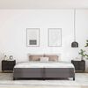 vidaXL Bettrahmen mit Matratze Grau 200 x 200 cm Stoff