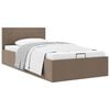 vidaXL Stauraumbett Hydraulisch Taupe Stoff 100&times;200 cm