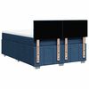 vidaXL Boxspringbett mit Matratze Blau 140x190 cm Stoff