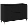 vidaXL Sideboard Schwarze Eiche 101,5 x 35 x 70 cm Holzwerkstoff