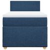 vidaXL Boxspringbett mit Matratze Blau 80x200 cm Stoff