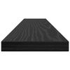 vidaXL Regalbrett 4 pcs Schwarz 60 x 10 x 1,5 cm Holzwerkstoff