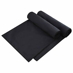 vidaXL Sonnenliege-T&uuml;cher 2 pcs Schwarz 210 x 75 cm