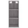 vidaXL Highboard Grau Sonoma 34,5x34x180 cm Holzwerkstoff