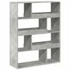 vidaXL Raumteiler Betongrau 100x33x125,5 cm Holzwerkstoff