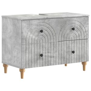 vidaXL Waschbeckenschrank ALKMAAR Betongrau 82 x 41 x 59 cm