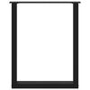 vidaXL Esstischbeine U-Form 3 Stk. Schwarz 70x(72-73) cm Stahl
