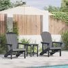 vidaXL Garten Lounge Möbel 2 pcs Hellgrau 74 x 82 x 90cm Polyethylen