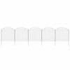 vidaXL Gartenzaun Set Konvex 77,5x78,5 cm Gr&uuml;n