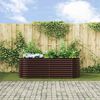 vidaXL Garten-Hochbeet Braun 240 x 80 x 81 cm Stahl