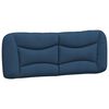 vidaXL Bett mit Matratze "Hvar" Blau 140x200 cm Stoff