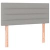 vidaXL Boxspringbett mit Matratze Hellgrau 120x190 cm Stoff