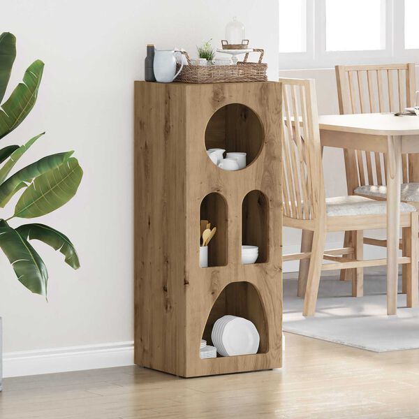 vidaXL Sideboard Artisan-Eiche 40 x 35 x 100,5 cm Holzwerkstoff