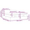 vidaXL Ottoman-Bett mit Matratzen Taupe 160x200 cm Stoff