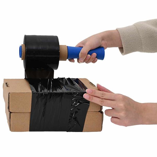 vidaXL Stretchfolien 10 Stk. Schwarz 23 &mu;m 10 cm x 300 m