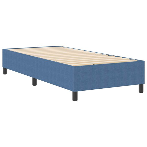 vidaXL Boxspringbett Blau 90 x 200 cm Cordstoff