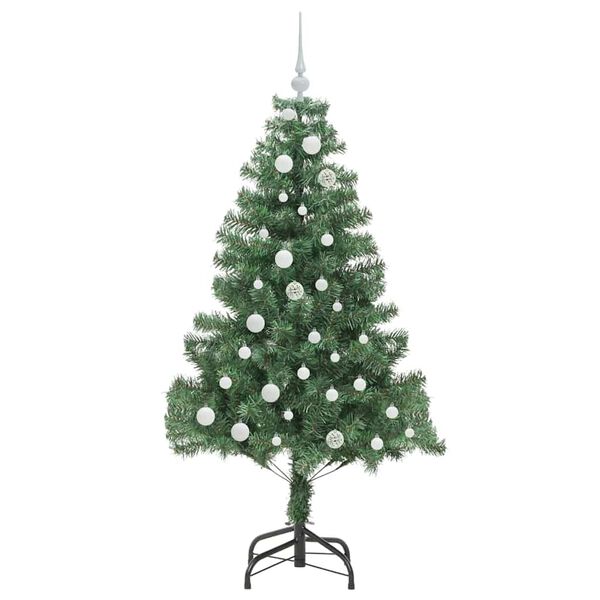 vidaXL Weihnachtsbaum mit 150 LEDs mit St&auml;nder Gr&uuml;n 150 cm PVC