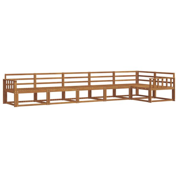 vidaXL Outdoor-Sofagarnitur 6 pcs Natur Massivholz Akazie