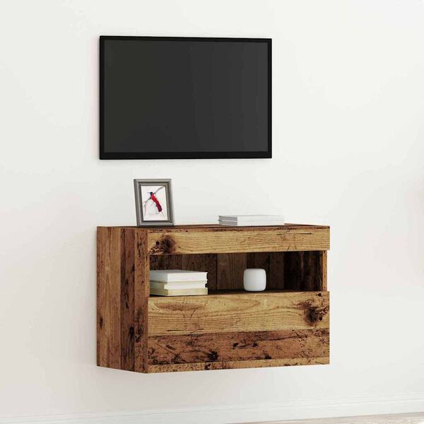 vidaXL TV-Wandschrank Altholz 60 x 30 x 40 cm Holzwerkstoff