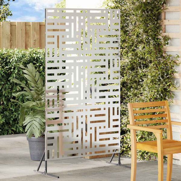 vidaXL Sichtschutz Grau 100 x 50 x 180 cm Stahl