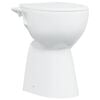 vidaXL Randloses WC 7 cm Extra H&ouml;he Soft-Close Keramik Wei&szlig;