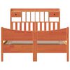 vidaXL Massivholzbett ohne Matratze Wachsbraun 140x190 cm Kiefernholz