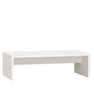 vidaXL Monitorst&auml;nder Wei&szlig; 50x27x15 cm Massivholz Kiefer