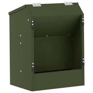 vidaXL Kaninchenf&uuml;tterer Olivgr&uuml;n 33,5 x 25,5 x 45,5 cm 3 kg