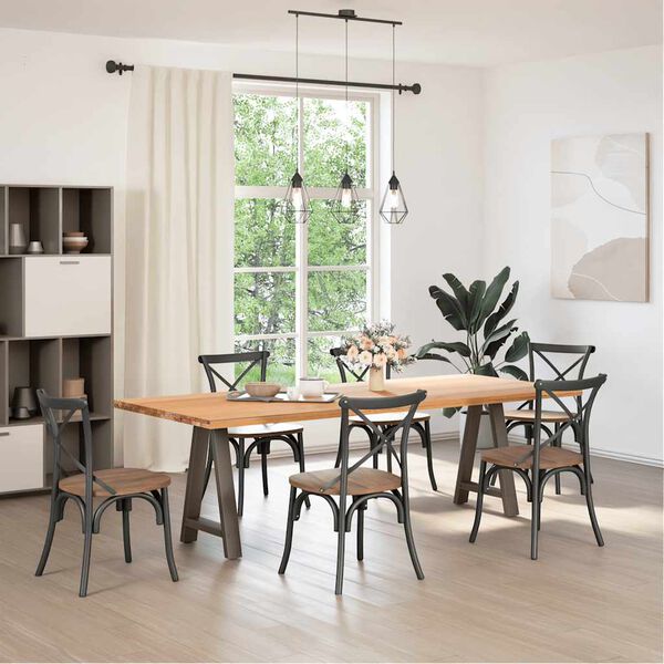 vidaXL Esstischbeine A-Form 2 Stk. 50x(72-73) cm Stahl