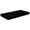 vidaXL Schweberegale 4 Stk. Hochglanz-Schwarz 50x23x3,8 cm MDF