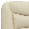 vidaXL Bett mit Matratze "Hvar" Creme 90x200 cm Stoff