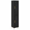 vidaXL Highboard 2 Stk. Schwarz Eichen-Optik 34,5 x 34 x 180 cm