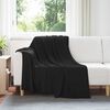 vidaXL Wohndecken 24 pcs Schwarz 200 x 150 cm Fleece