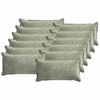 vidaXL Kissenbezug 12 pcs HOUTEN Gr&uuml;n 40 x 80 cm Chenille-Stoff