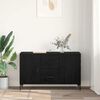 vidaXL Sideboard Schwarz Eichen-Optik 100 x 36 x 60 cm Holzwerkstoff