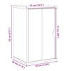 vidaXL Bad-Wandschrank OTTA 35x30x55 cm Massivholz Kiefer