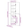 vidaXL Highboard Altholz 45 x 42,5 x 185 cm