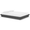 vidaXL Massivholzbett Grau 135x190 cm