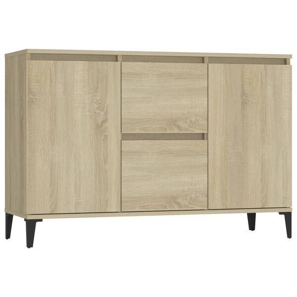 vidaXL Sideboard Sonoma-Eiche 102x35x70 cm Holzwerkstoff