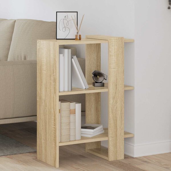 vidaXL B&uuml;cherregal Sonoma-Eiche 52 x 25 x 71,5 cm Holzwerkstoff