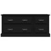 vidaXL TV-Schrank Schwarz 100x35,5x45 cm Holzwerkstoff
