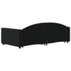vidaXL Tagesbett Ausziehbar mit Schubladen Schwarz 100x200 cm Samt