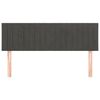 vidaXL Kopfteile Dunkelgrau 144x5x78/88 cm Samt