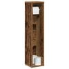 vidaXL Badezimmerschrank mit Rollenhalter Altholz 20,5x20x90 cm
