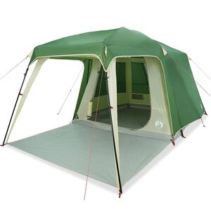 vidaXL Campingzelt mit Vorzelt 5 Personen Gr&uuml;n Wasserdicht